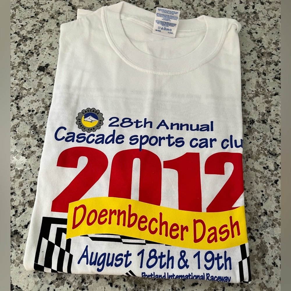 Doernbecher Dash Cascade sports car club shirt